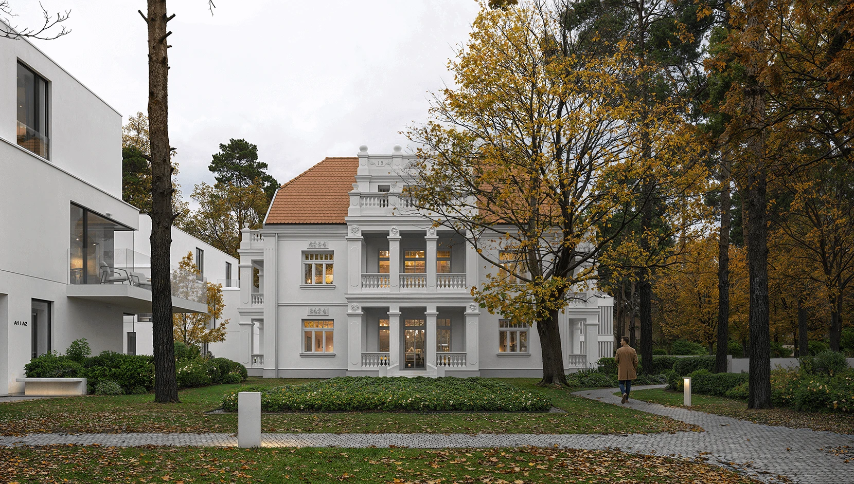 Patria, budynek i willa