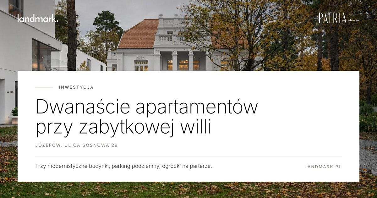 New investment. Patria Apartments.